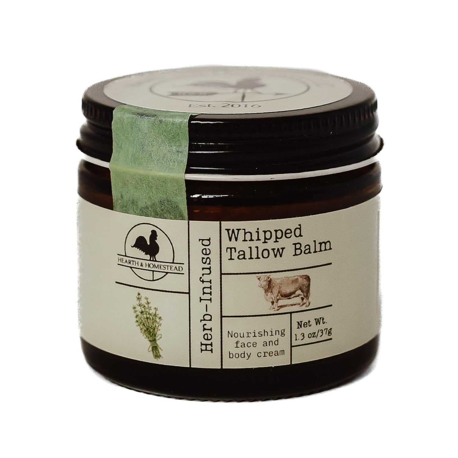 Read more about the article Handmade Whipped Tallow Balm (Unscented/Herb-Infused) – Organic Body Butter with Infused Olive Oil, for Eczema, Rosacea, Baby – 1.3 oz