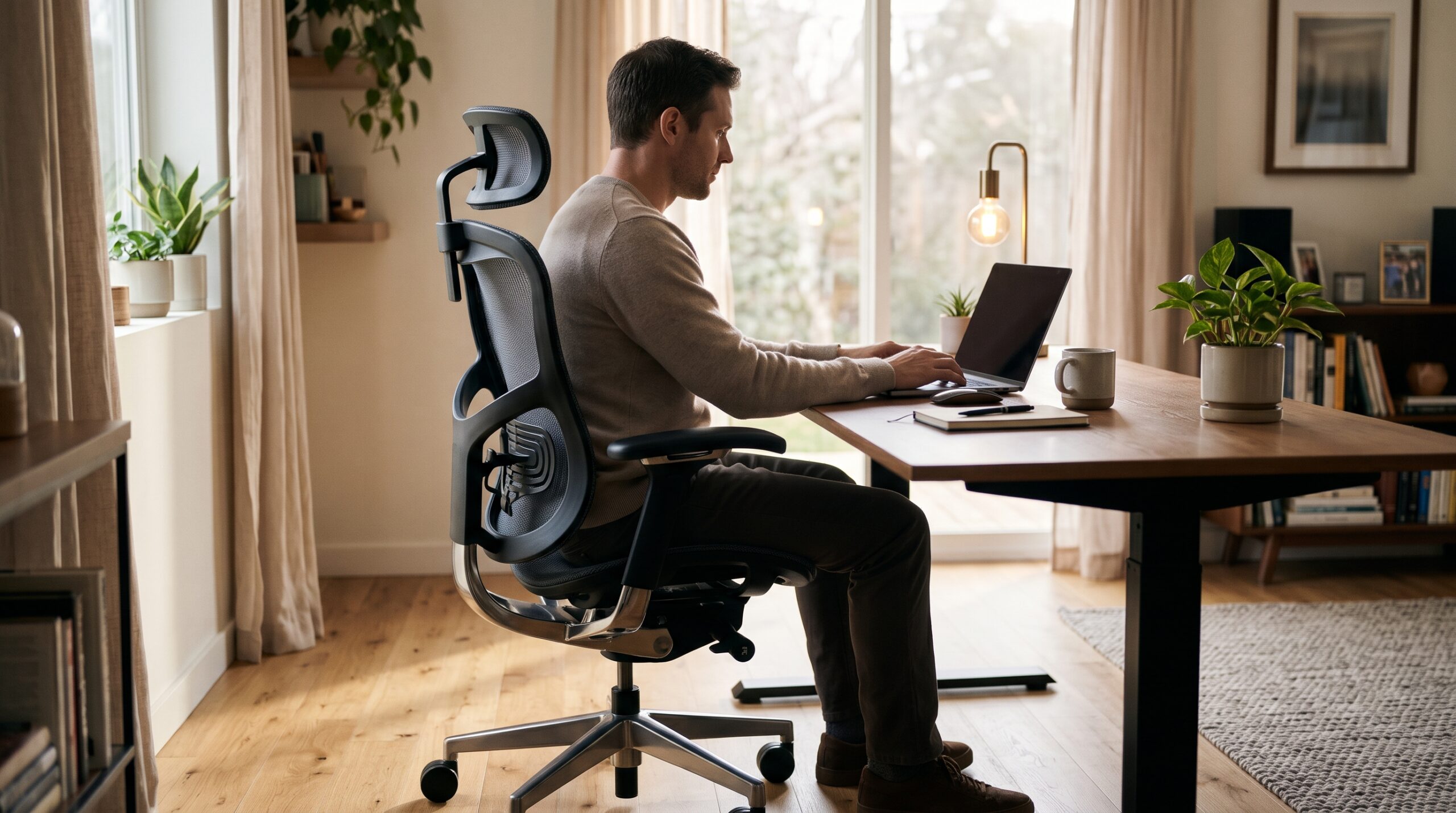 best office chair lumbar support adjustment close-up